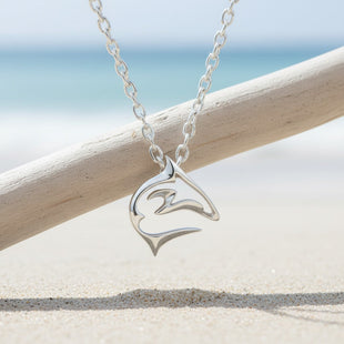 "Frenzy" Shark Necklace – Mini Sterling Collection - Sterling Silver