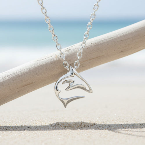 "Frenzy" Shark Necklace – Mini Sterling Collection - Sterling Silver