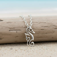 Mini Seahorse Necklace – Mini Sterling Collection - Silver