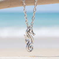Mini Seahorse Necklace – Mini Sterling Collection - Silver
