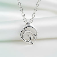 "Flipper" Dolphin Necklace – Mini Sterling Collection - Silver