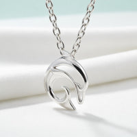 "Flipper" Dolphin Necklace – Mini Sterling Collection - Silver