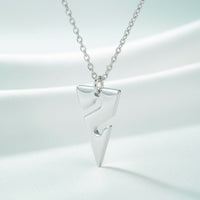 Mini Line Arrow Necklace – Cave Diving Collection - Sterling Silver on Magic Cable Chain
