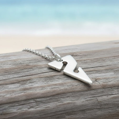 Mini Line Arrow Necklace – Cave Diving Collection - Sterling Silver on Magic Cable Chain