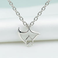 Mini "Big Ray" Manta Ray Necklace – Mini Sterling Collection – Sterling Silver
