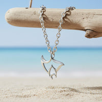 Mini "Big Ray" Manta Ray Necklace – Mini Sterling Collection – Sterling Silver
