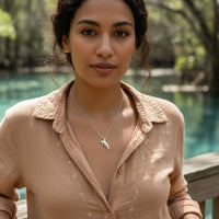 Manatee Necklace - Mini Sterling Collection - Sterling Silver on Cable Chain