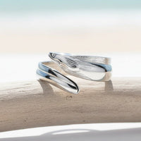 Moray Eel Adjustable Ring – Sea Life Collection - Sterling Silver