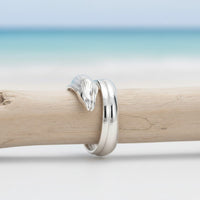Moray Eel Adjustable Ring – Sea Life Collection - Sterling Silver