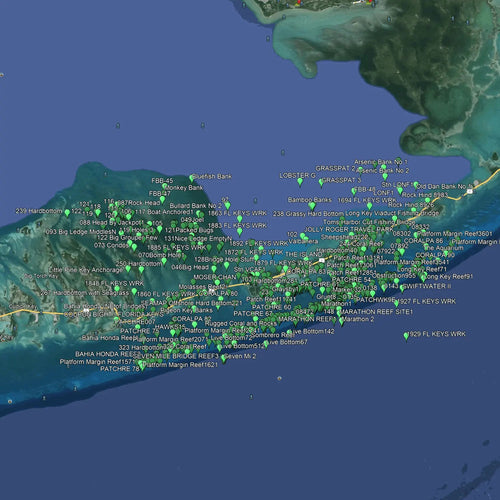 Marathon Fishing Spots - Nearshore Numbers