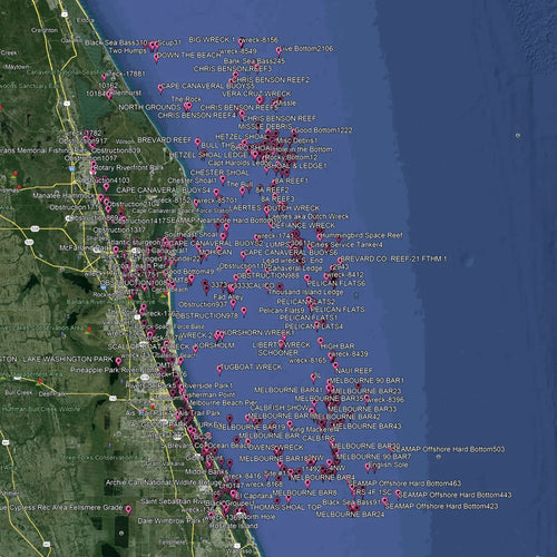 Melbourne Fishing Spots - Nearshore Numbers