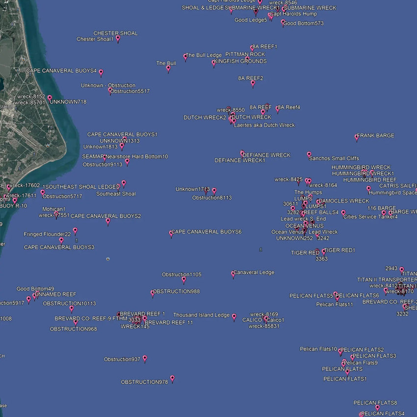 Melbourne Fishing Spots - Nearshore Numbers