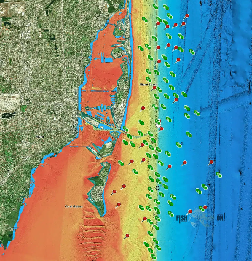 Miami Fishing Spots - Nearshore Numbers