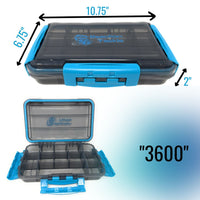 Reaction Tackle Premium Tackle Tray- High Performance and Water Resistant with 3 Resilient Clips