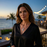 Manta Ray Necklace  – Ocean in Motion Collection – Sterling Silver