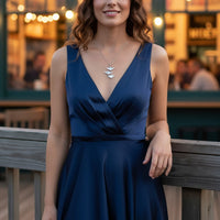 Manta Ray Necklace  – Ocean in Motion Collection – Sterling Silver
