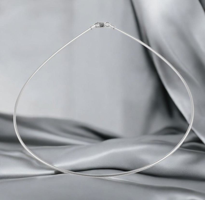 Omega Chain - Sterling Silver - 1.2 mm