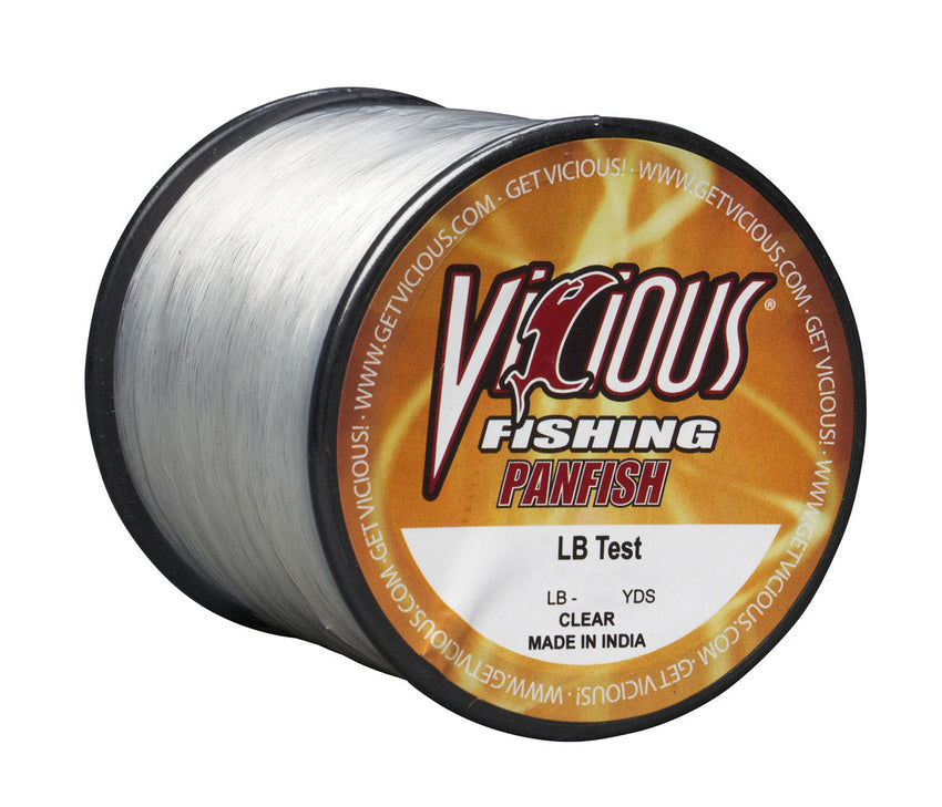 Vicious Panfish Clear Mono - 6 Lb Test