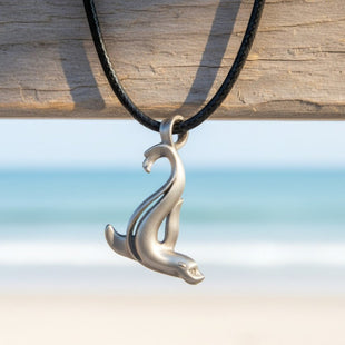 Sea Lion Cord Necklace – "Salty" - Pewter Pendant