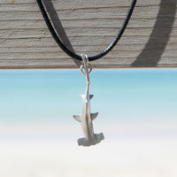 Hammerhead Shark Necklace- Sealife Collection- Pewter on Eco Cord