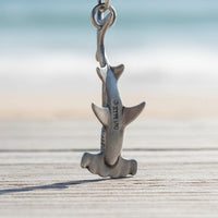 Hammerhead Shark Keychain - Sea Life Collection - Pewter