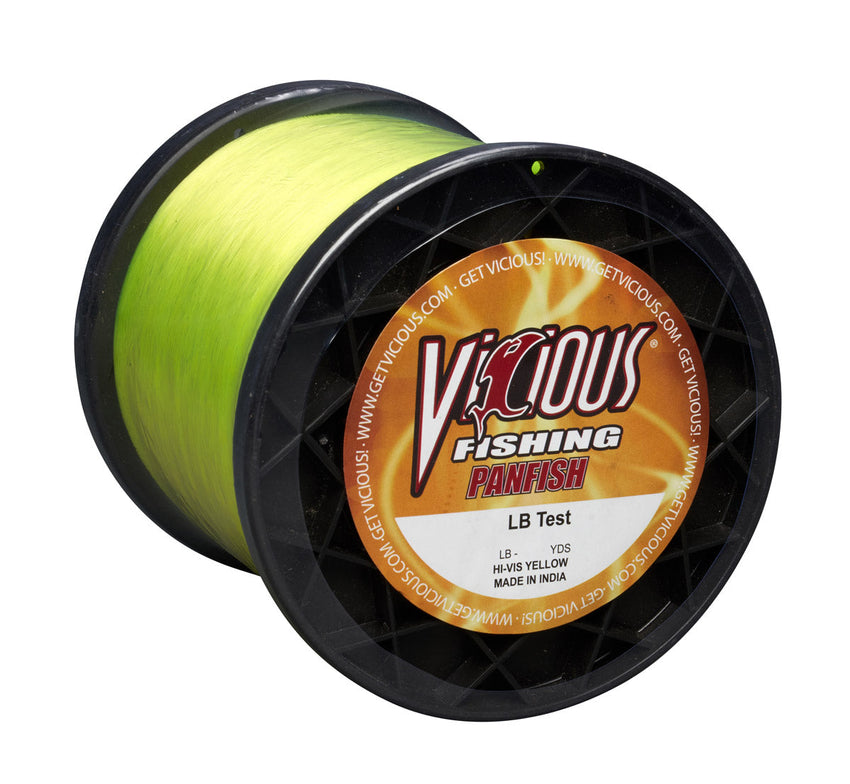 Vicious Panfish Hi-Vis Yellow Mono - 8 Lb Test
