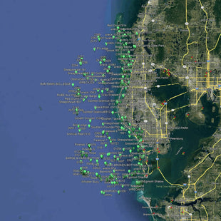 Pinellas Fishing Spots -  Nearshore Numbers