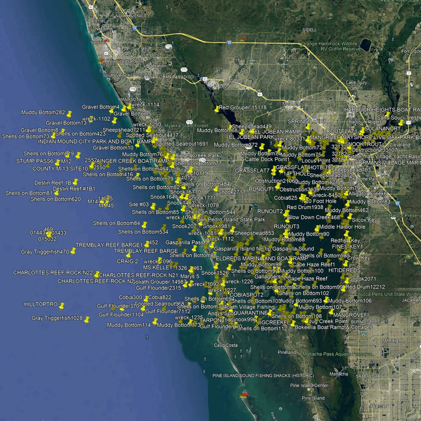 Port Charlotte Fishing Spots - Nearshore Numbers