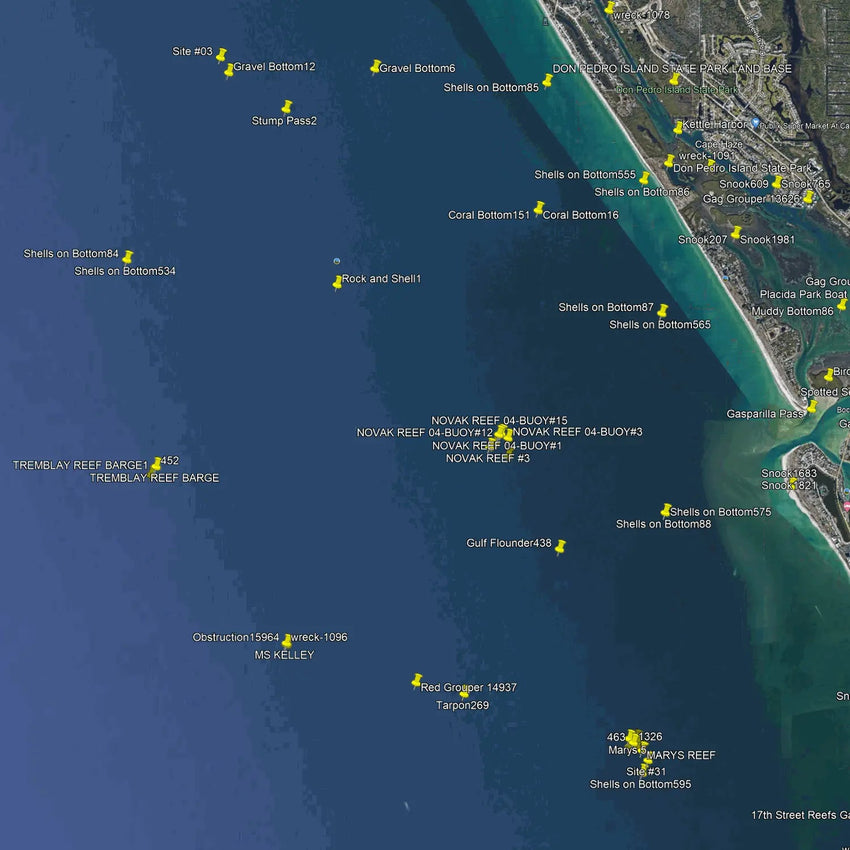 Port Charlotte Fishing Spots - Nearshore Numbers