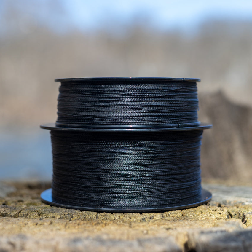 Reaction Tackle Braided Fishing Line - NO FADE Black