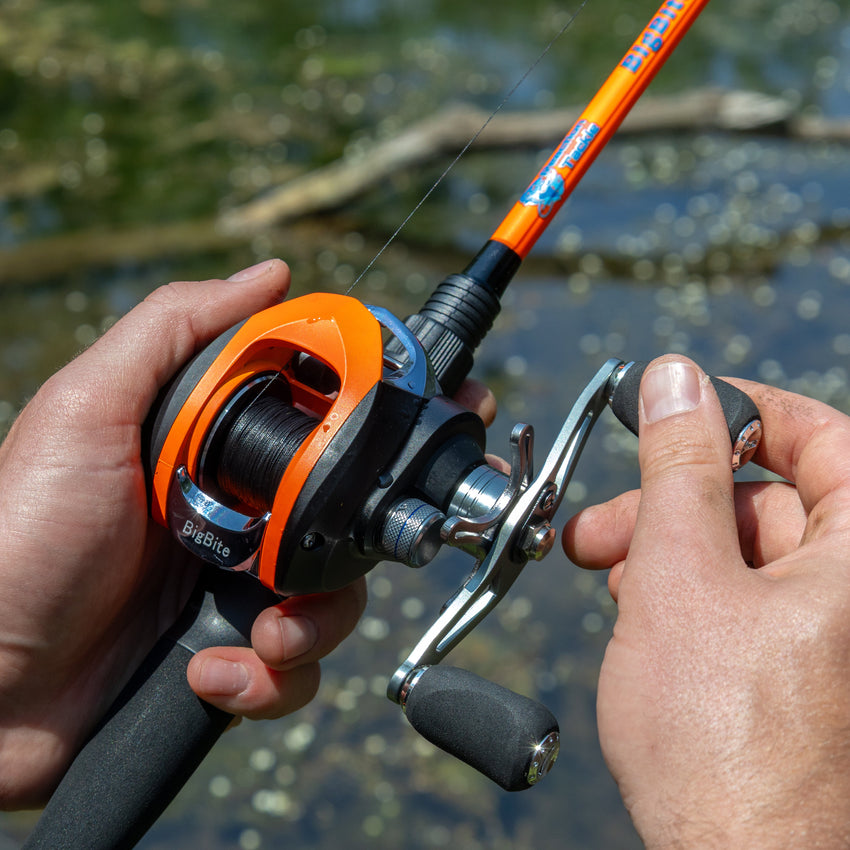 Reaction Tackle Fishing Rod and Baitcasting Reel Combo - Big Bite