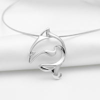 Bottlenose Dolphin Pendant – Seaplicity Collection – Sterling Silver