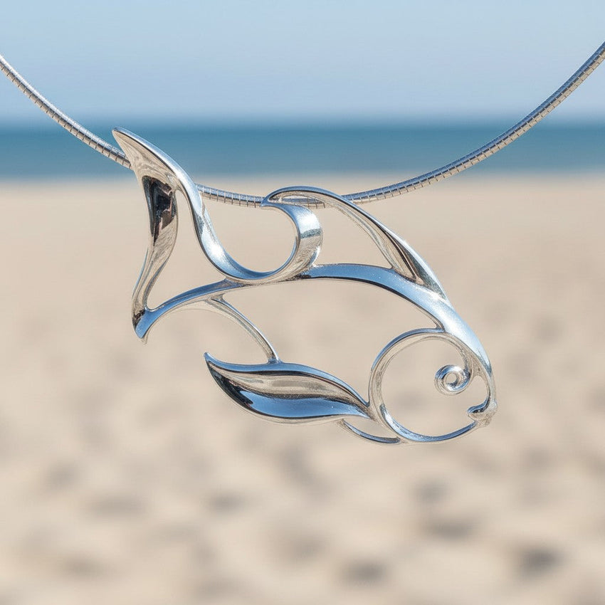 Angelfish Necklace – Seaplicity Collection - Sterling Silver