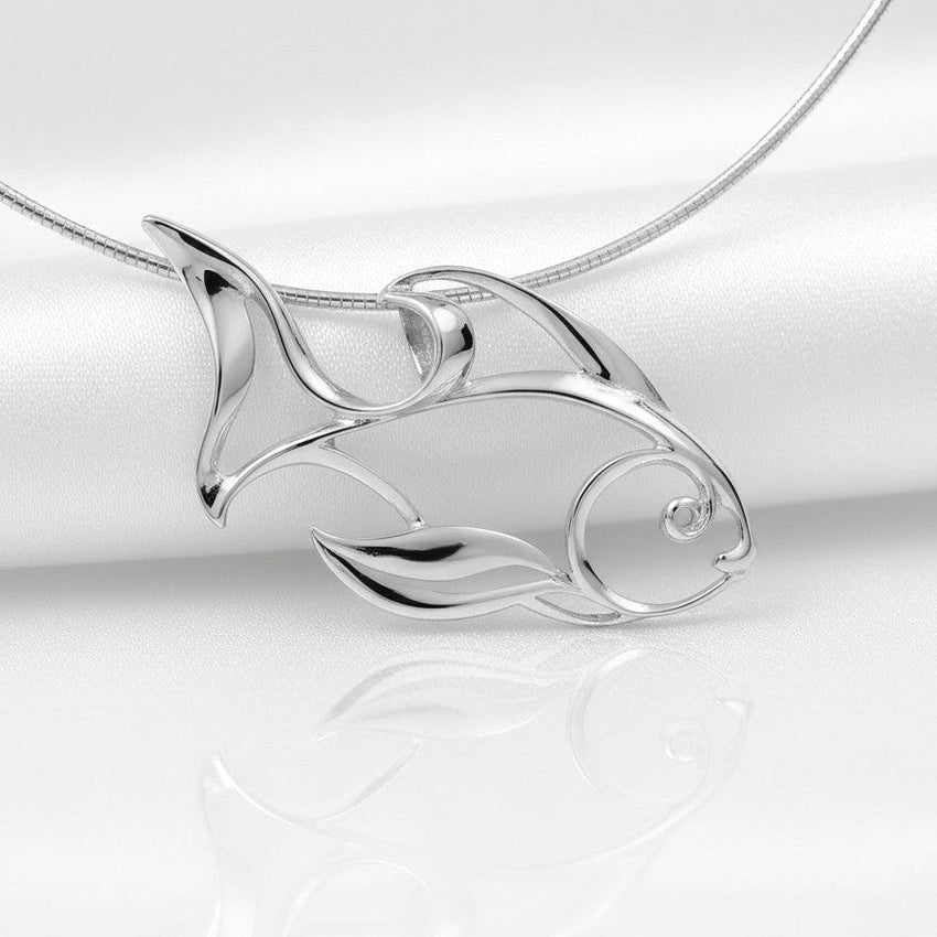 Angelfish Necklace – Seaplicity Collection - Sterling Silver