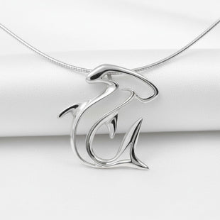Hammerhead Shark Pendant Necklace – Seaplicity Collection – Sterling Silver