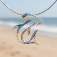 Hammerhead Shark Pendant Necklace – Seaplicity Collection – Sterling Silver