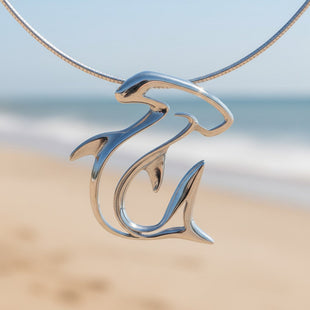Hammerhead Shark Pendant Necklace – Seaplicity Collection – Sterling Silver