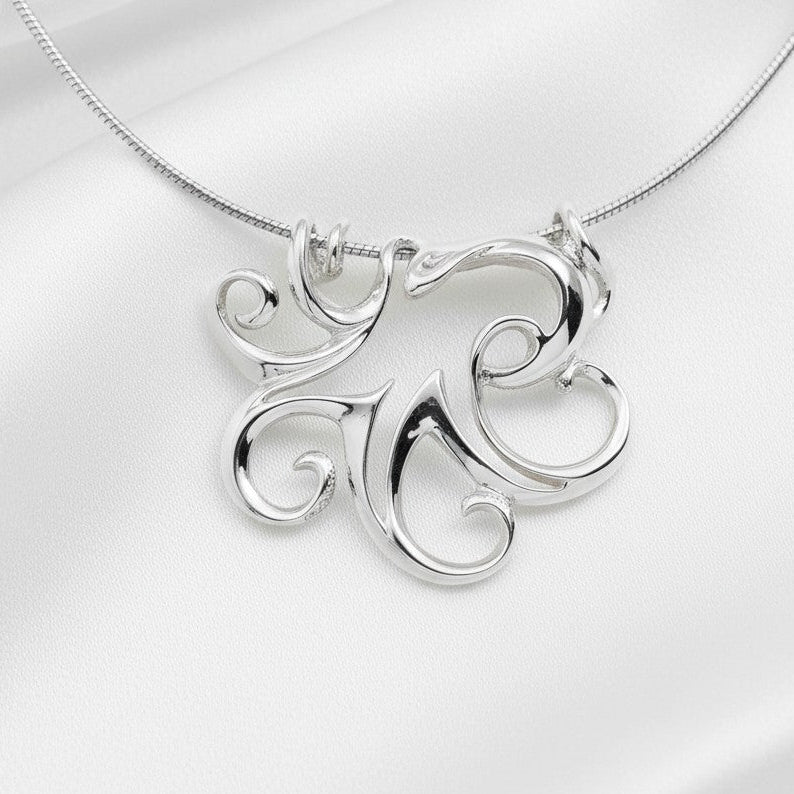 Octopus Pendant – Seaplicity Collection – Sterling Silver