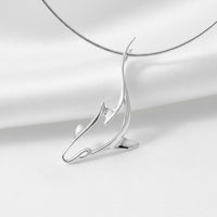 Grey Reef Shark Pendant – Seaplicity Collection – Sterling Silver