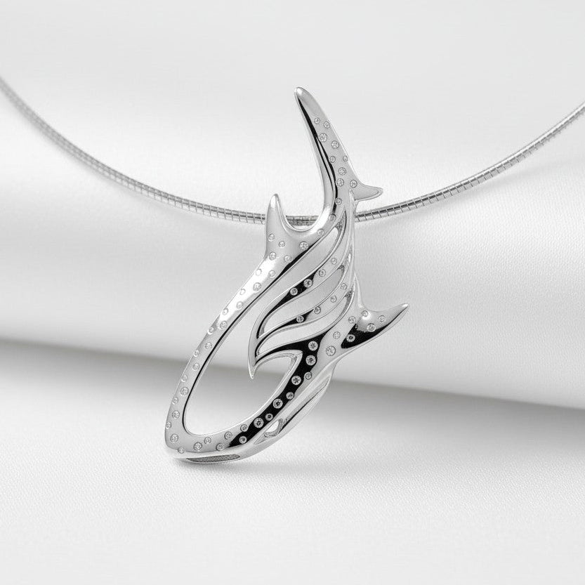 Whale Shark Necklace – Seaplicity Collection – Sterling Silver