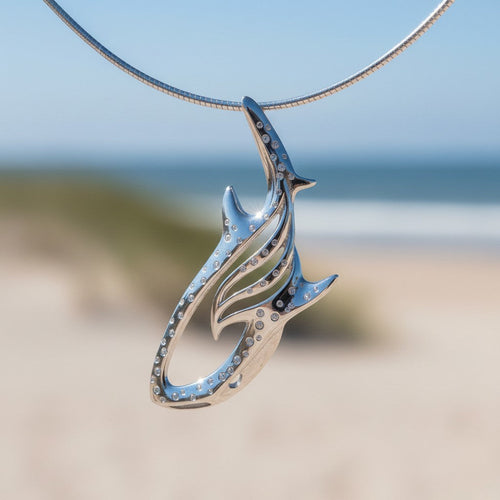 Whale Shark Necklace – Seaplicity Collection – Sterling Silver