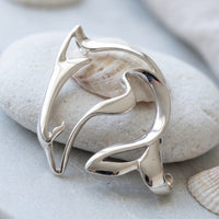 Bottlenose Dolphin Pendant – Seaplicity Collection – Sterling Silver