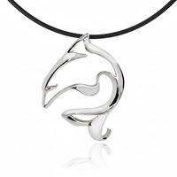 Bottlenose Dolphin Pendant – Seaplicity Collection – Sterling Silver