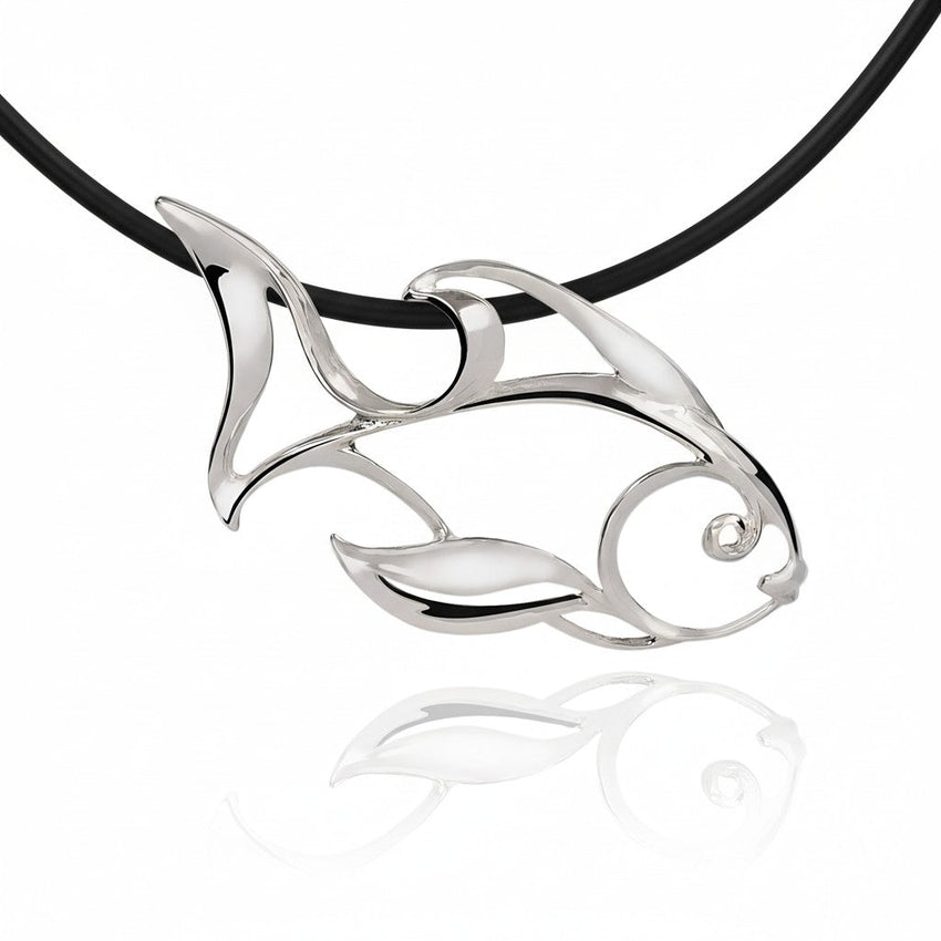Angelfish Necklace – Seaplicity Collection - Sterling Silver