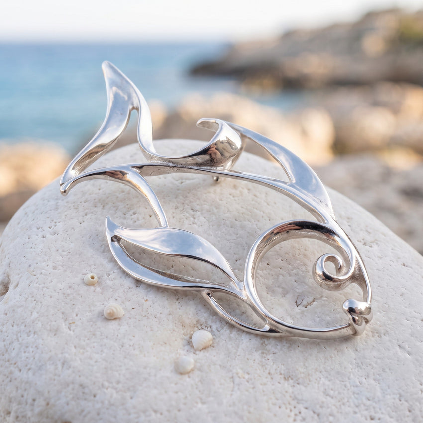 Angelfish Necklace – Seaplicity Collection - Sterling Silver
