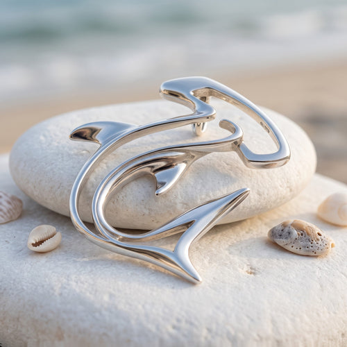 Hammerhead Shark Pendant Necklace – Seaplicity Collection – Sterling Silver