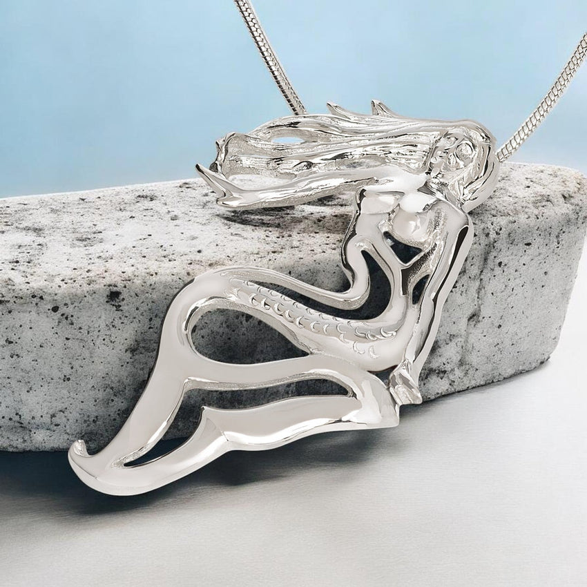 Lorelei Mermaid Necklace – Sterling Silver