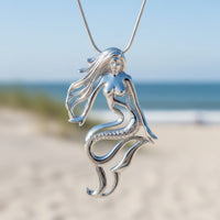 Lorelei Mermaid Necklace – Sterling Silver