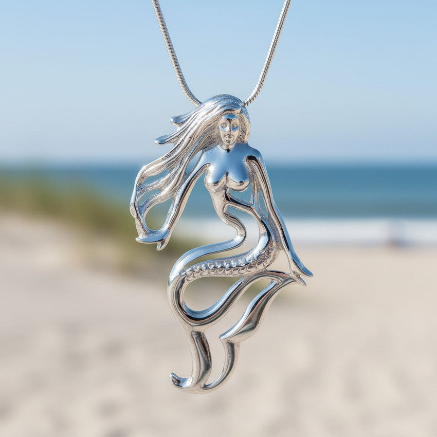 Lorelei Mermaid Necklace – Sterling Silver
