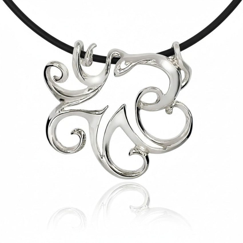 Octopus Pendant – Seaplicity Collection – Sterling Silver